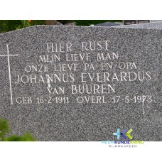 Grafstenen kerkhof Herwen Coll. HKR (295) J.E.van Buuren